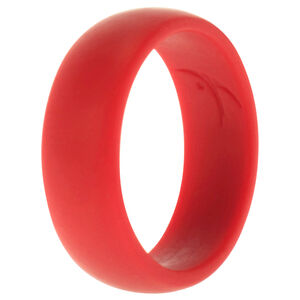 Silicone Wedding Ring - Red by ROQ for Men - 14 mm Ring